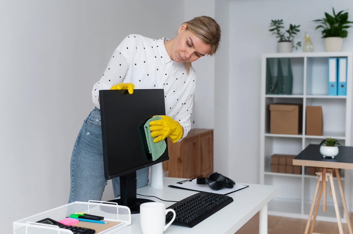 Dépoussiérage des postes de travail