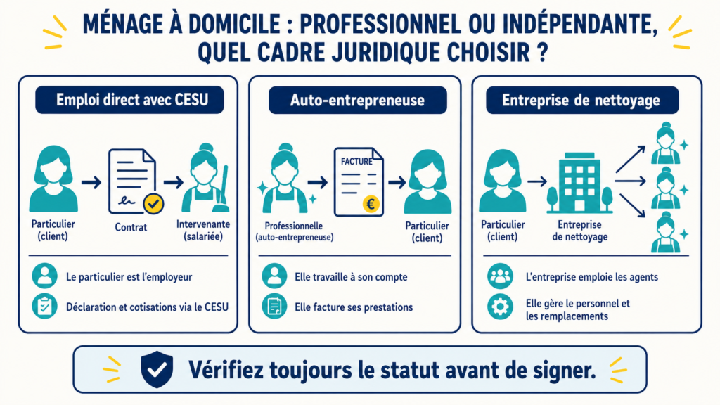 bon choix entre entreprise de nettoyage et une indépendante