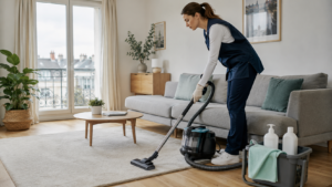 Nettoyage à domicile pour réduire les allergènes, éliminer la poussière et améliorer la qualité de l'air intérieur